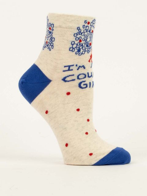 Image of I'm A Country Girl W-Ankle Socks BLUEQ