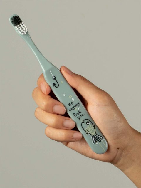 BlueQ "So Anyway Fuck You" Toothbrush