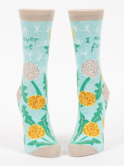 Image of I Never Fart W-Crew Socks BLUEQ