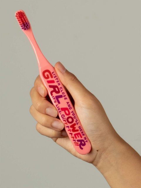 BlueQ "Listen Close And You'll Hear My Girl Power. It's Like Girrrrrrl!" Toothbrush