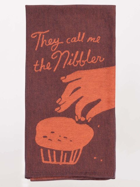 Image of They Call Me The Nibbler - Woven Dish Towel BLUEQ