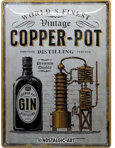 Copper Pot Gin, Open Bar Sign By Nostalgic Art