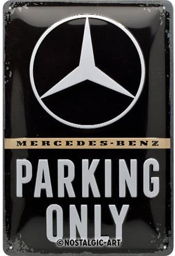 Mercedes-Benz Parkin Only Metal Sign By Nostalgic Art