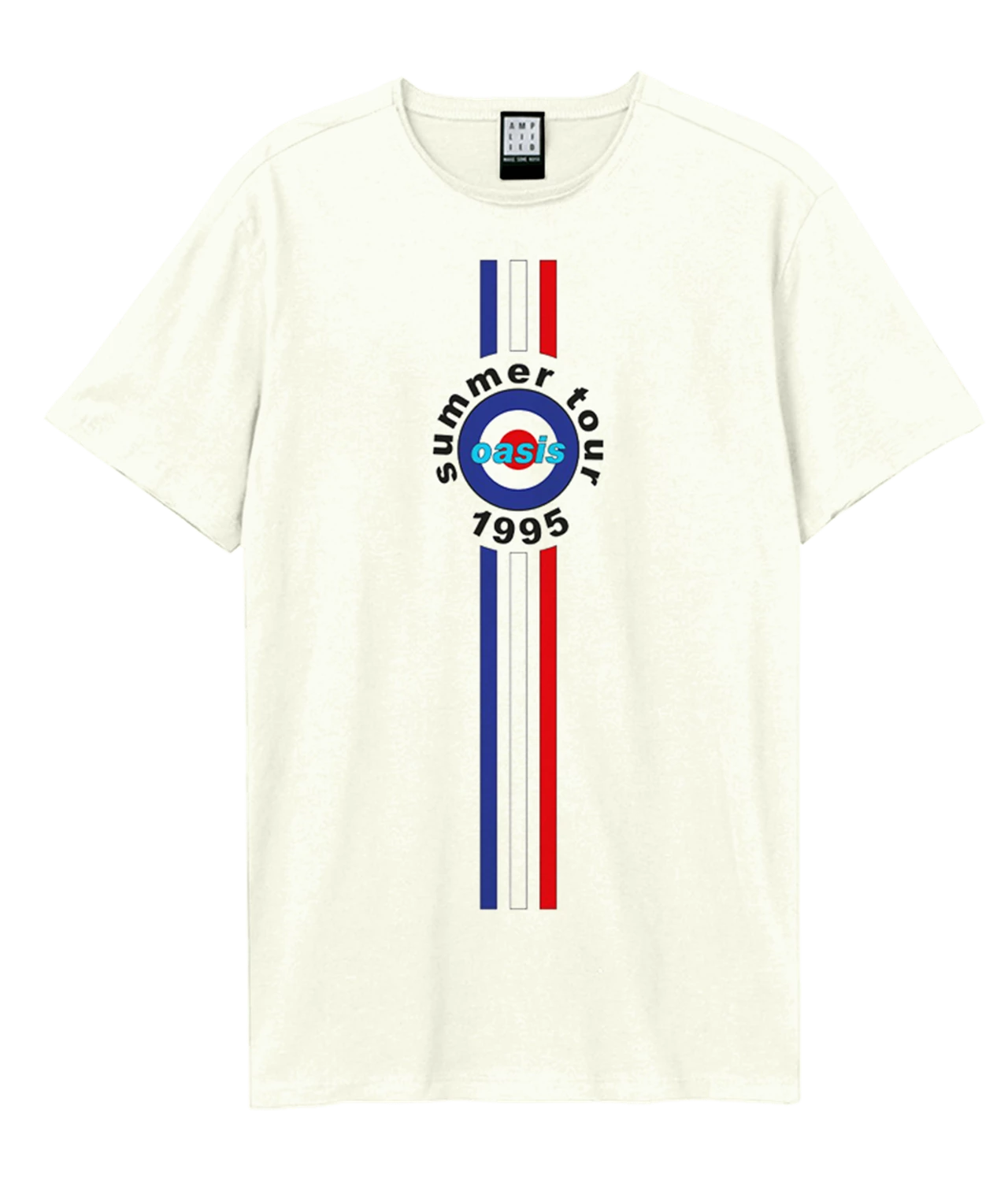 Image of Oasis T-Shirt - 1995 Tour Stripes Amplified