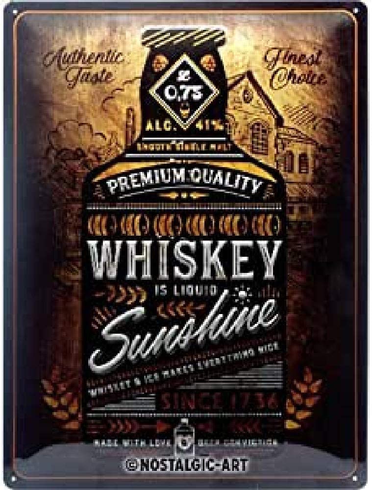 Whiskey Sunshine Open Bar Sign By Nostalgic Art