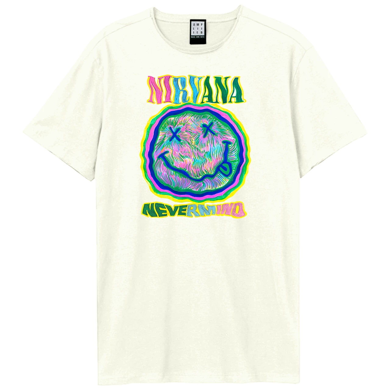 Image of Nirvana T-Shirt -  Scribble Smiley Amplified