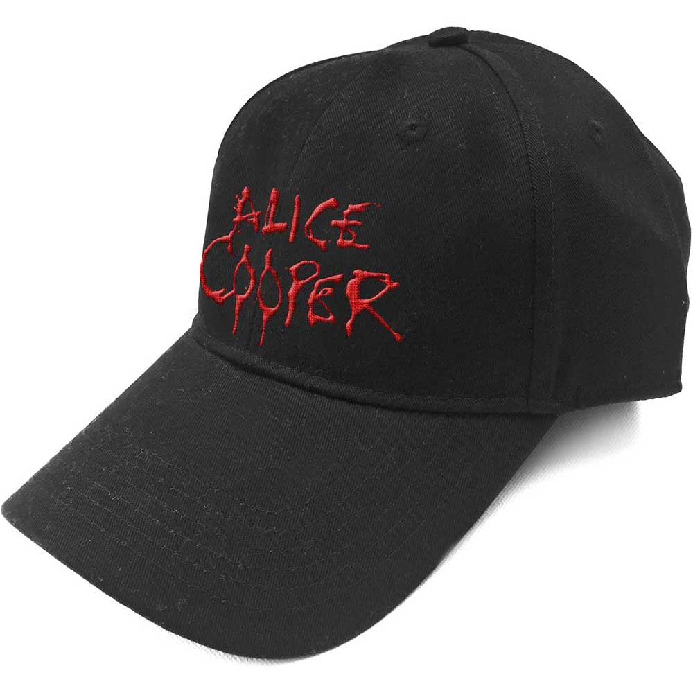 Image of Alice Cooper Unisex Baseball Cap - Dripping Logo Rock Off
