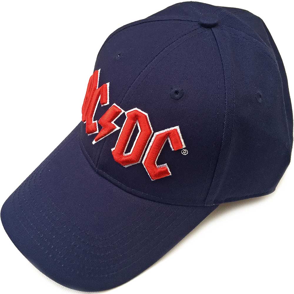 Image of AC/DC Unisex Baseball Cap - Red Logo Rock Off