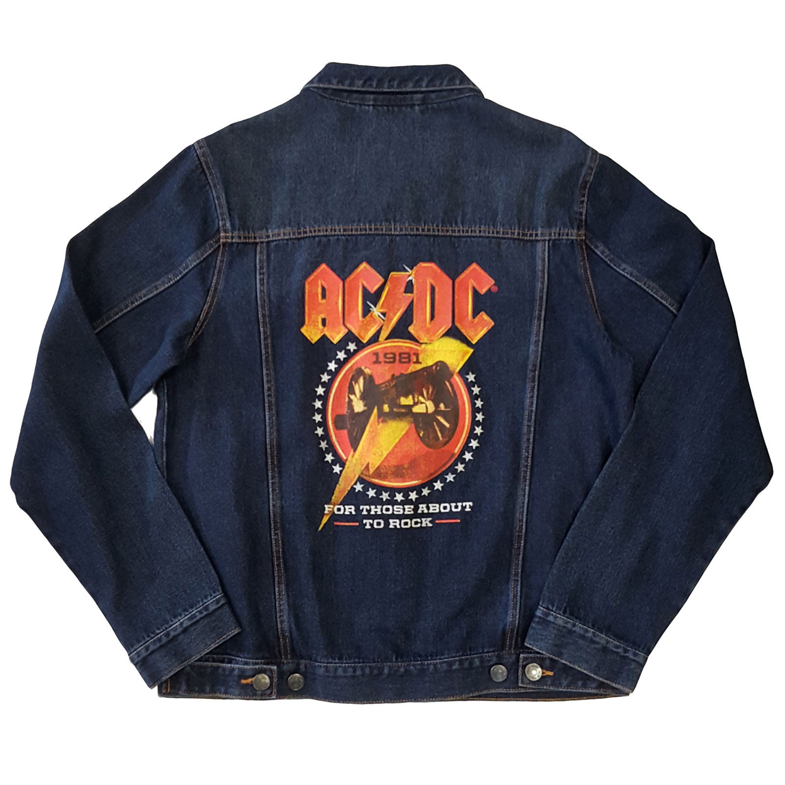 Image of AC/DC About to Rock - Denim Jacket Rock Off