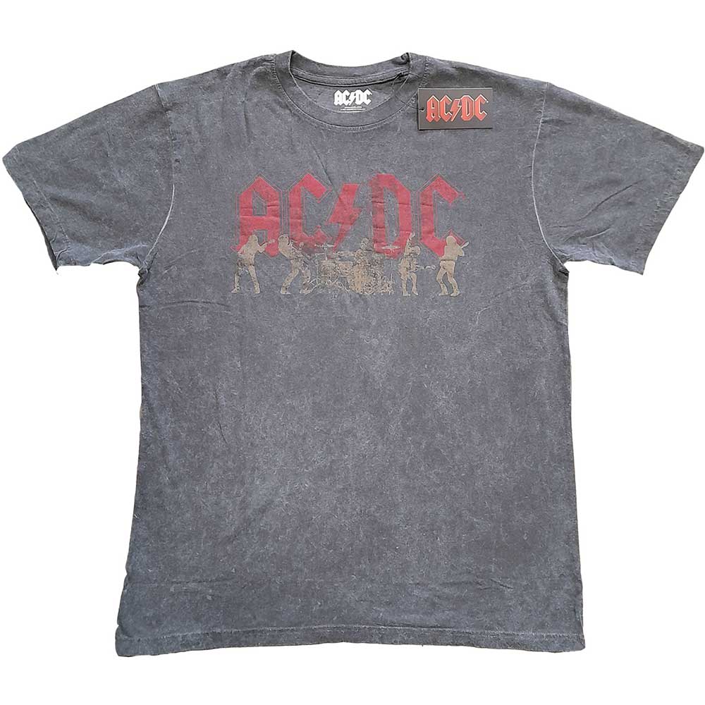 Image of AC/DC Burn Out T-Shirt - Vintage Silhouettes Rock Off