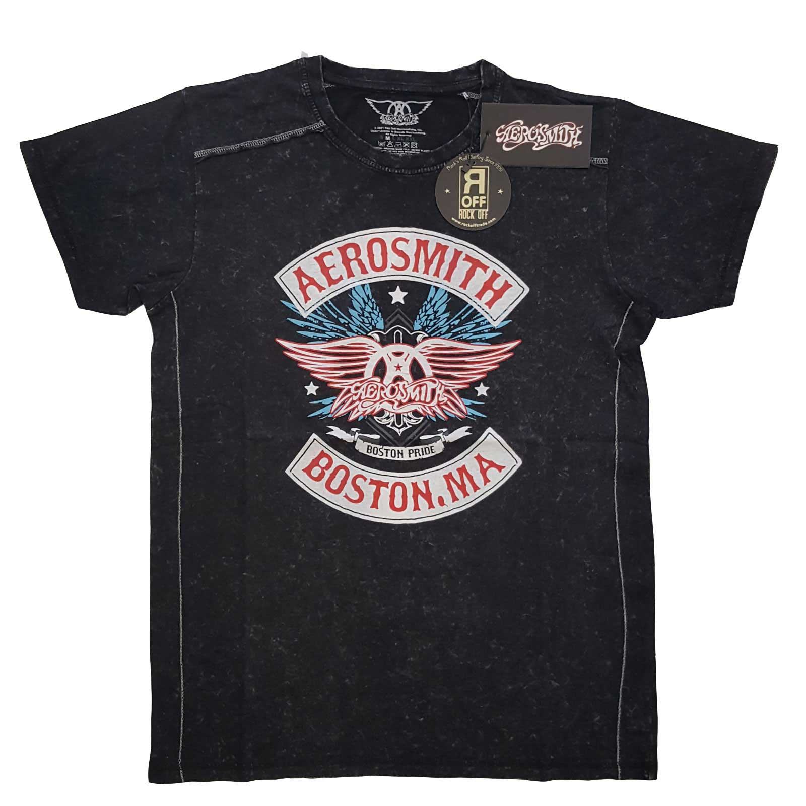 Image of Aerosmith Unisex T-shirt - Boston Pride Rock Off