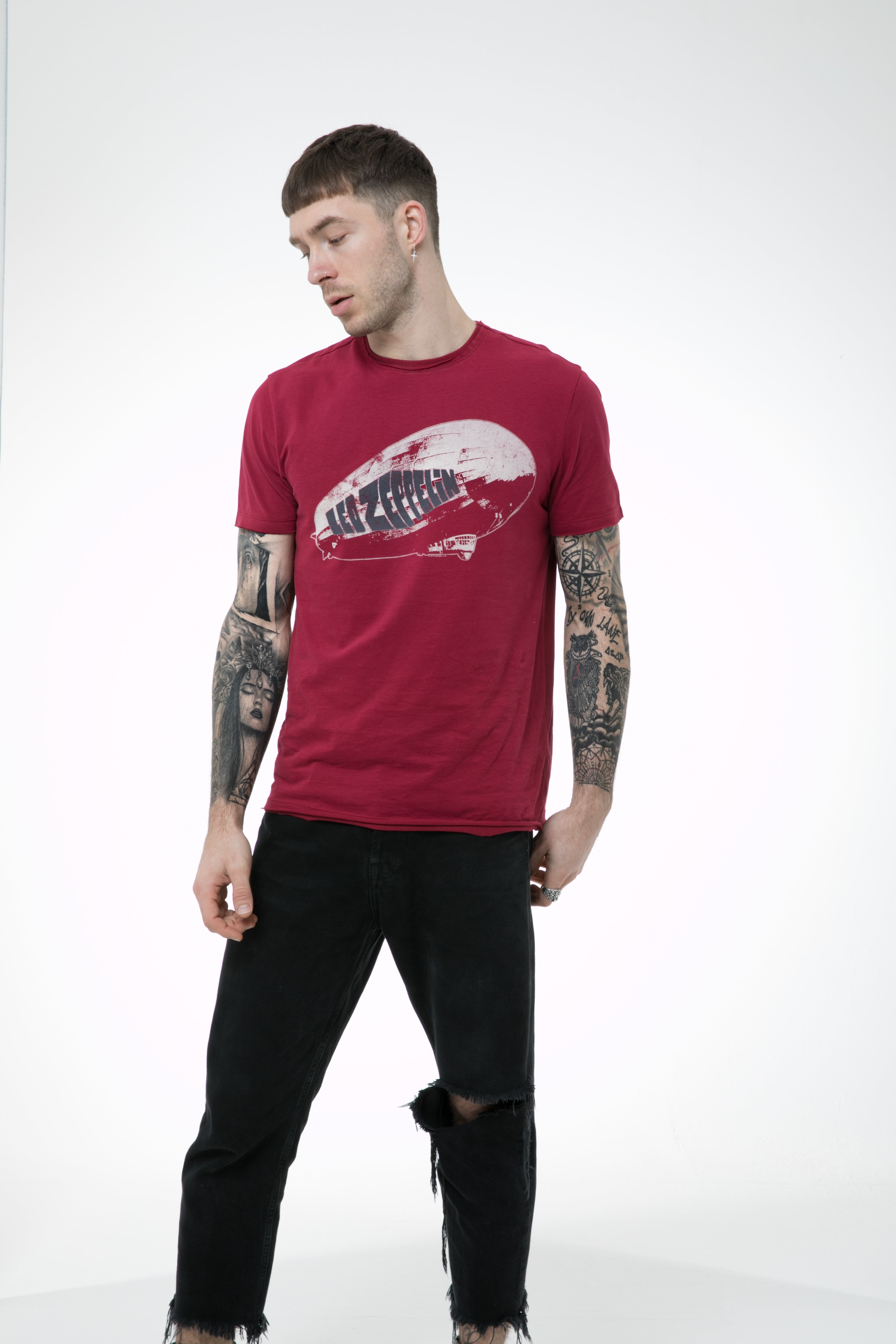 Led Zeppelin Retro Blimp Amplified Men's T-shirt