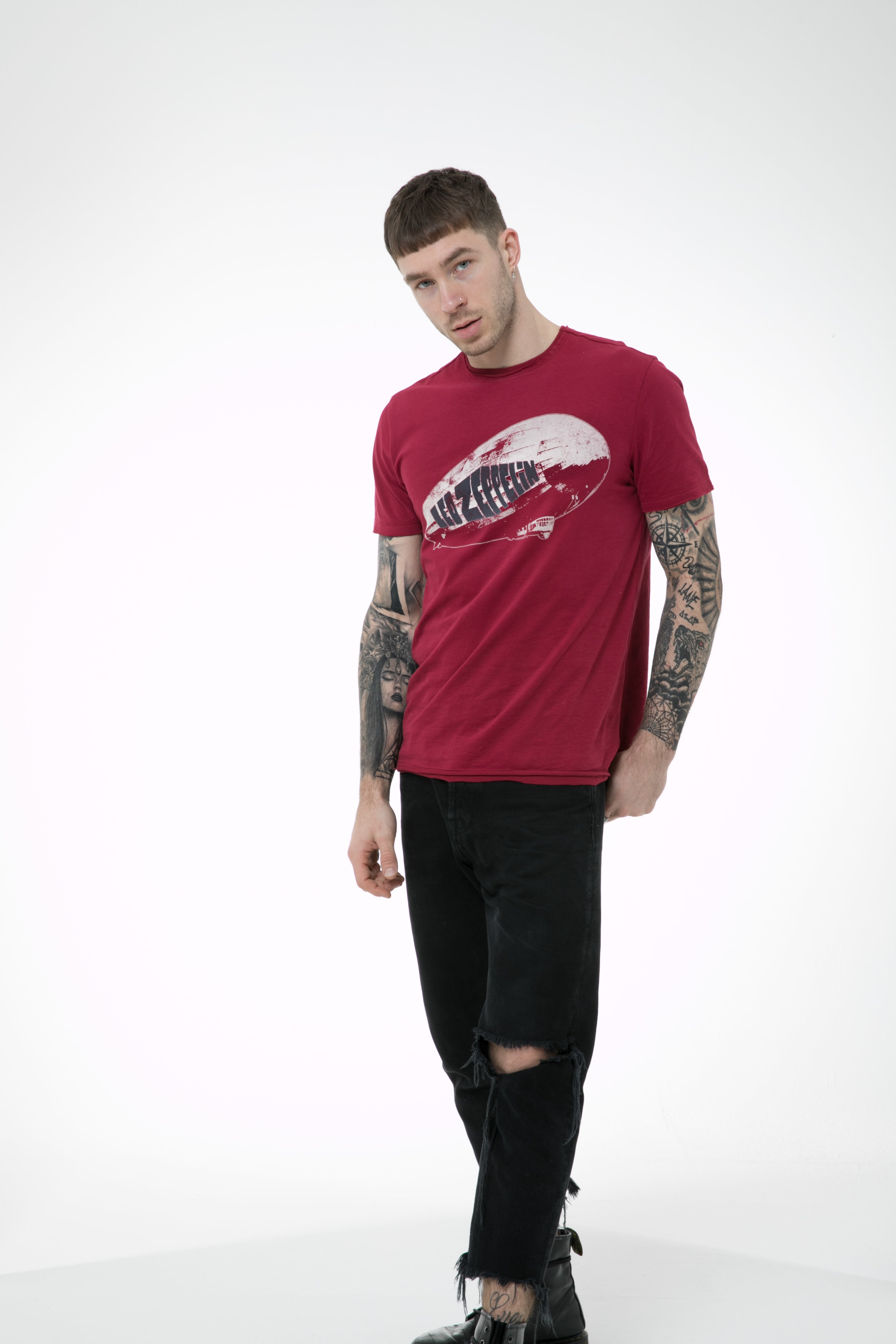 Led Zeppelin Retro Blimp Amplified Men's T-shirt