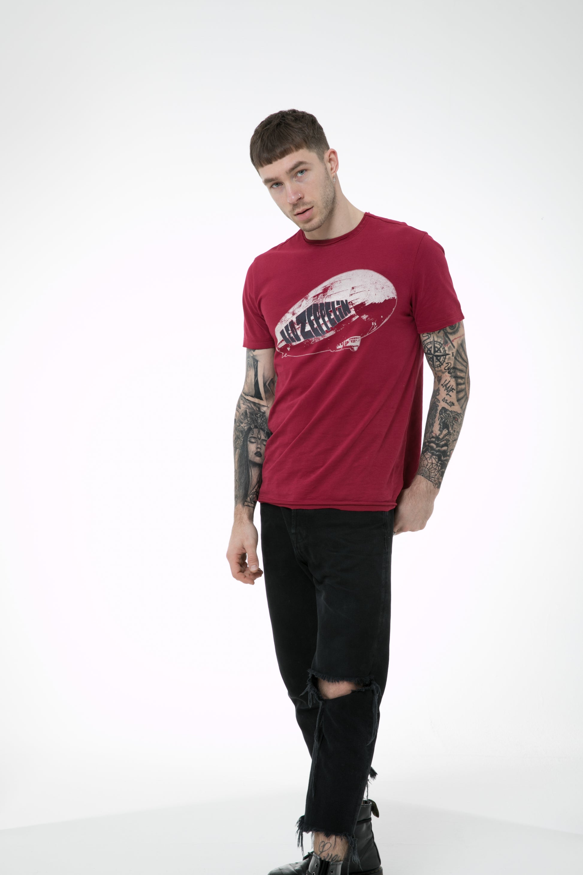 Led Zeppelin Retro Blimp Amplified Men's T-shirt
