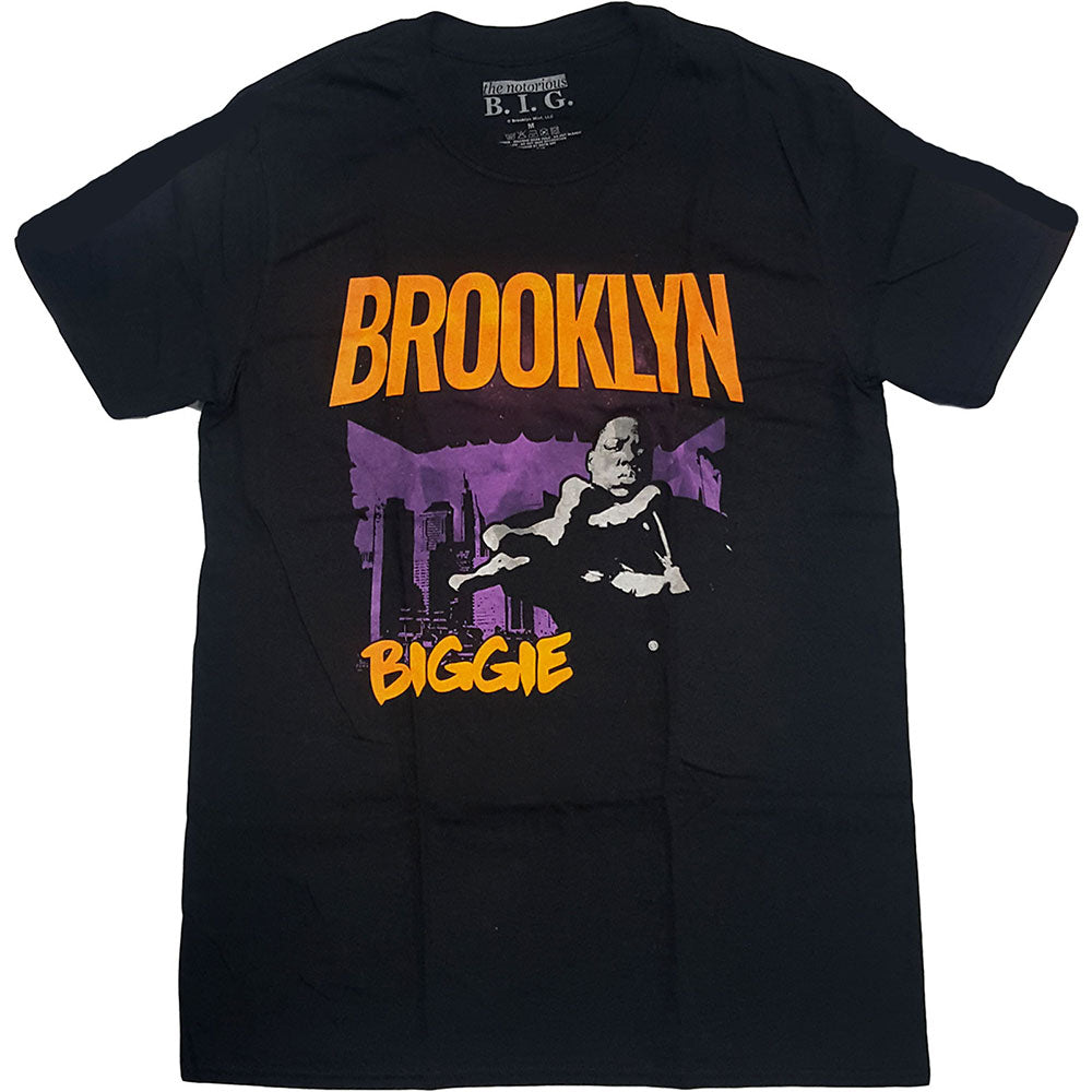 Image of The Notorious B.I.G T-Shirt - Biggie Small - Brooklyn Orange Rock Off