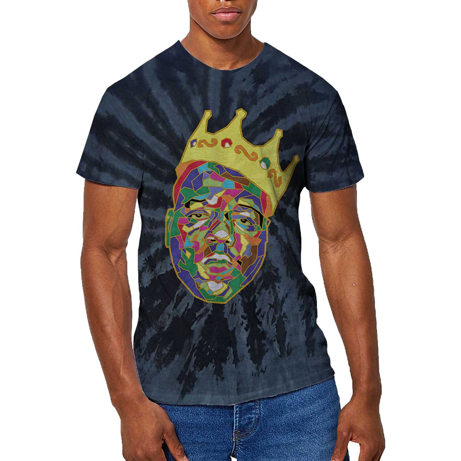 Image of The Notorious B.I.G T-Shirt - Biggie Crown Rock Off