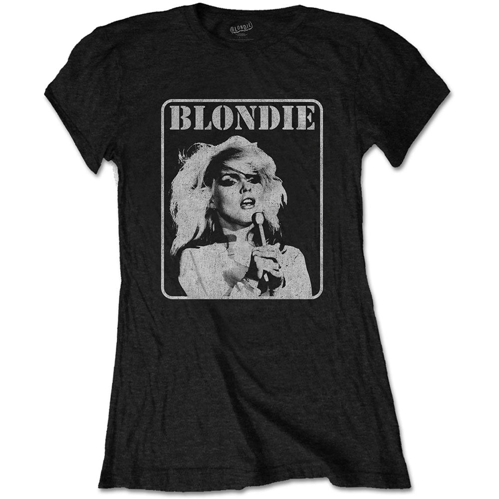 Image of Women's Debbie Harry T-shirt - Presente Poster Rock Off