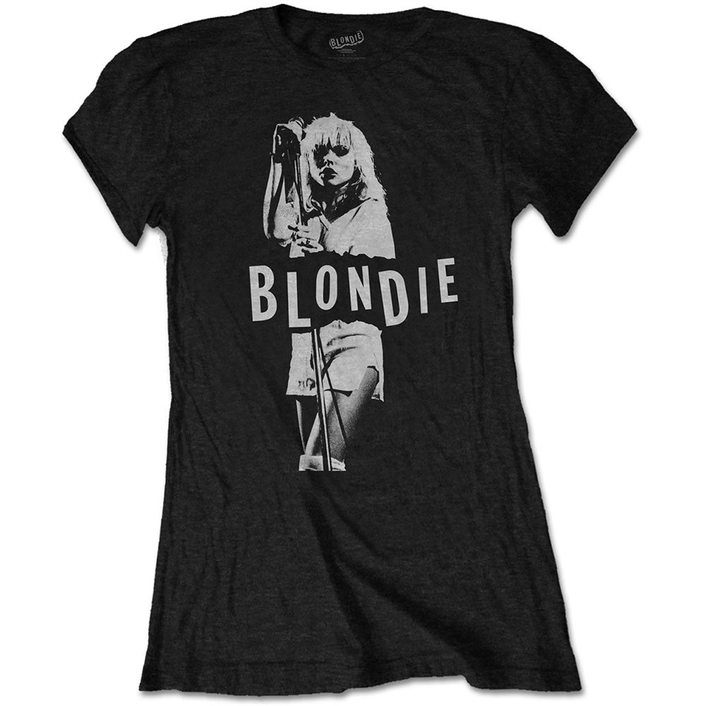 Image of Women's Debbie Harry T-shirt - Mic. Stand Rock Off