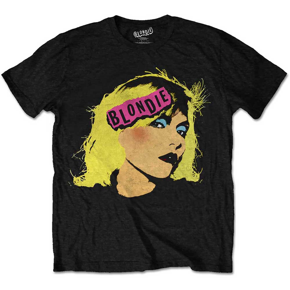 Image of Blondie - Punk Logo Unisex T-shirt Rock Off