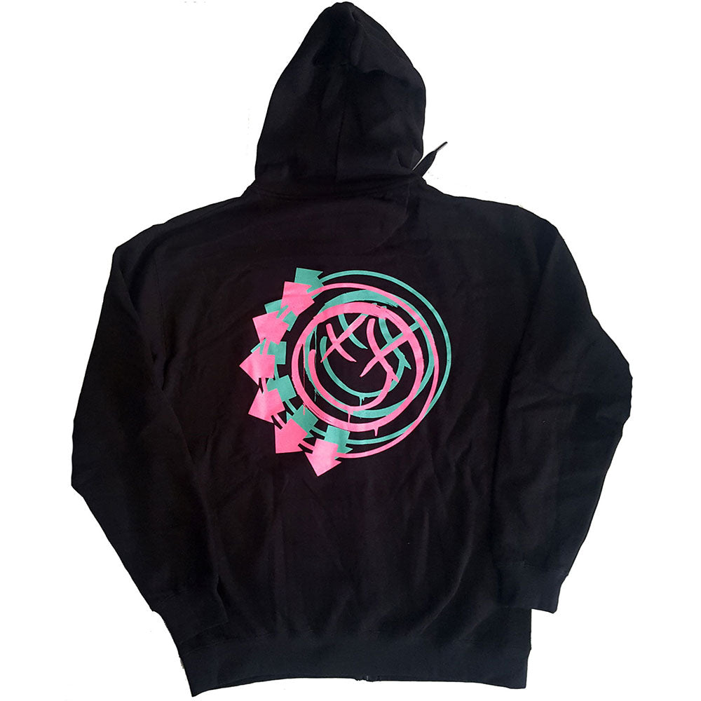 Image of Blink 182 Unisex Hoodie - Double Six Arrow Smiley Rock Off