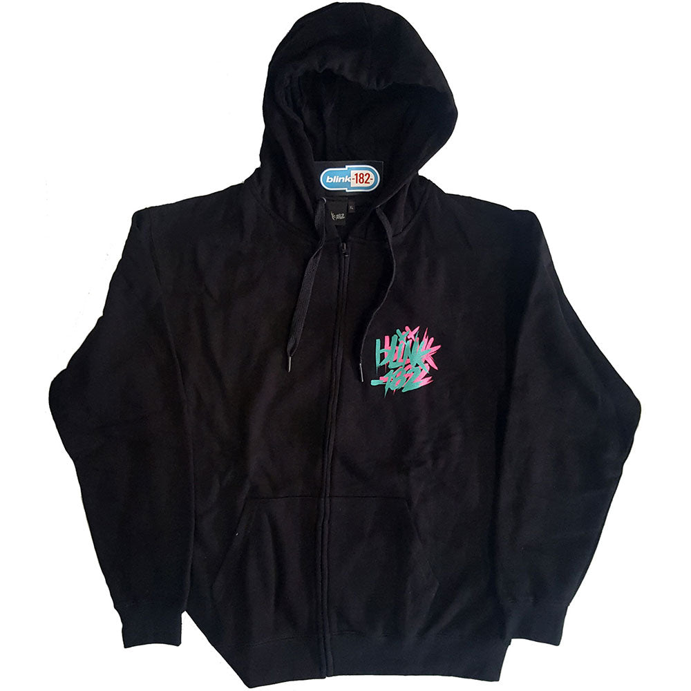 Image of Blink 182 Unisex Hoodie - Double Six Arrow Smiley Rock Off