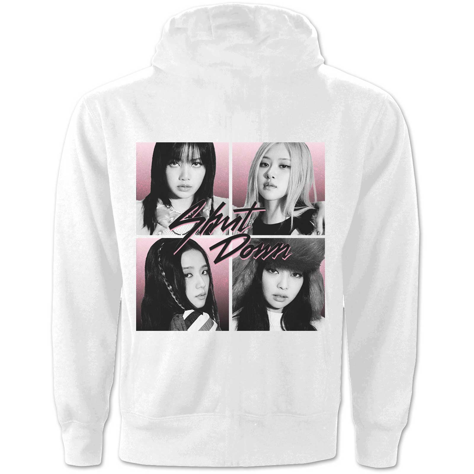Image of Blackpink Pullover Unisex Hoodie - Shut Down Photo Grid Rock Off