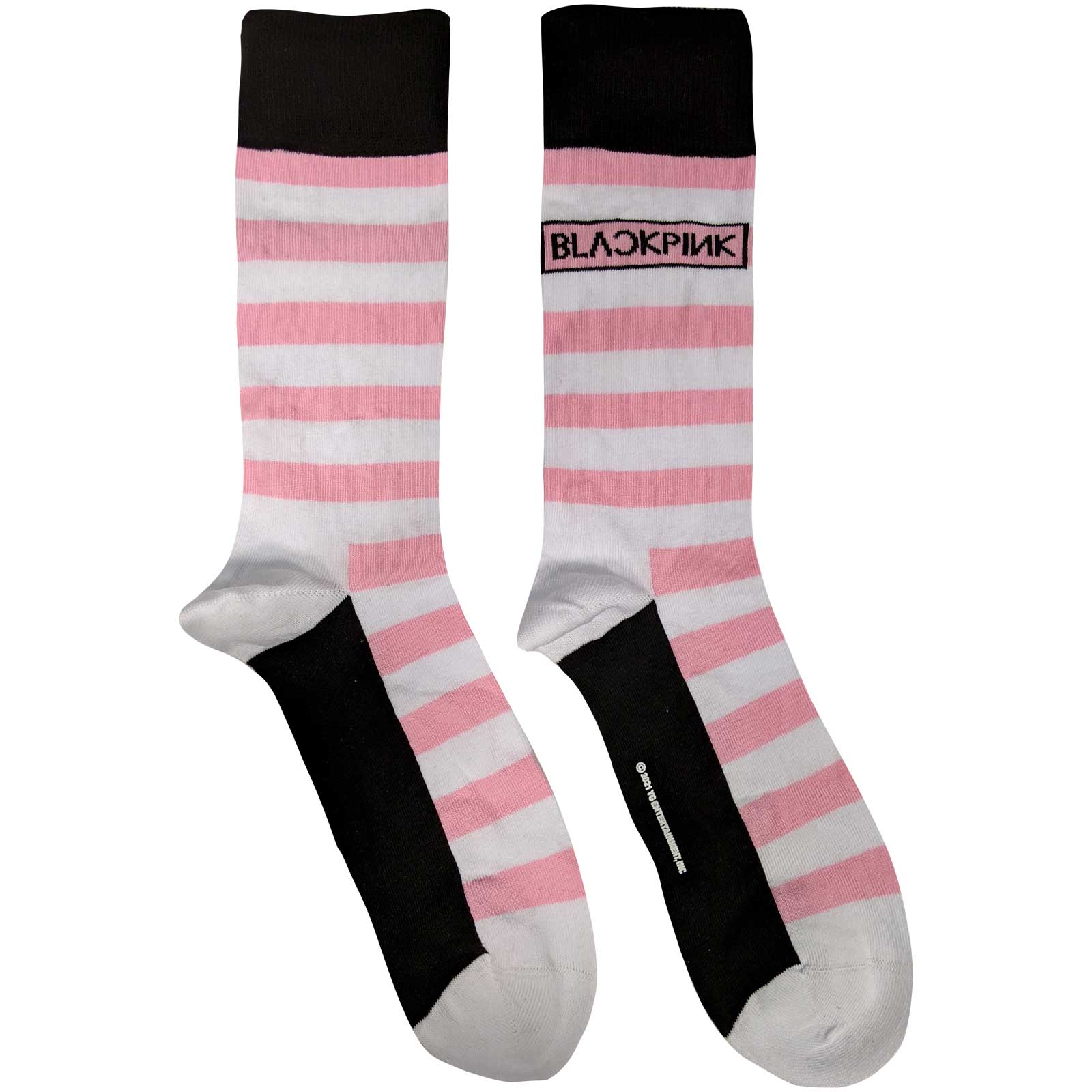 Image of Blackpink Unisex Ankle Socks - Stripes & Logo Rock Off