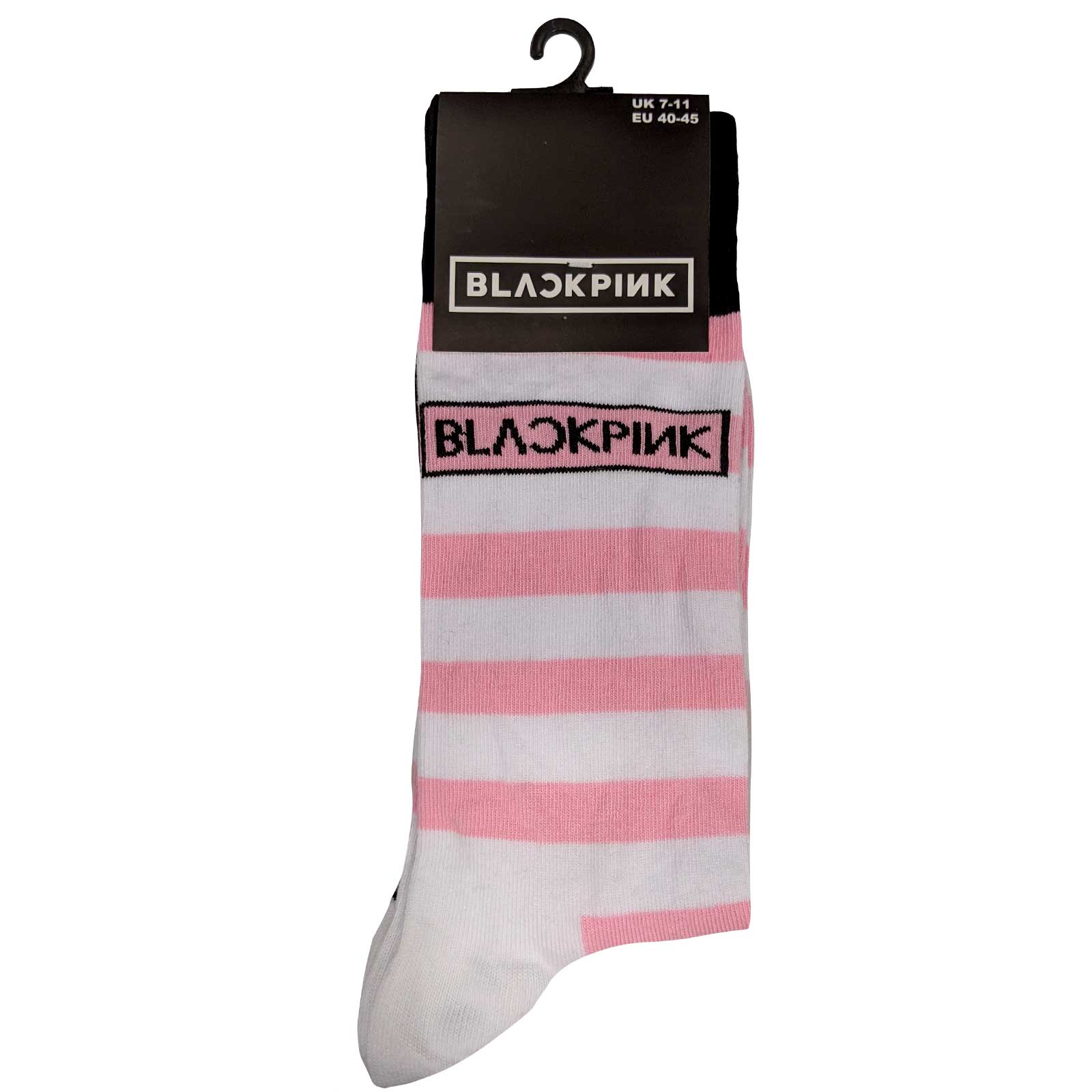 Image of Blackpink Unisex Ankle Socks - Stripes & Logo Rock Off