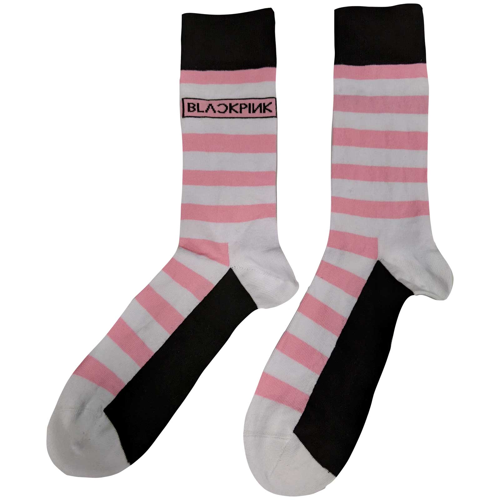 Image of Blackpink Unisex Ankle Socks - Stripes & Logo Rock Off