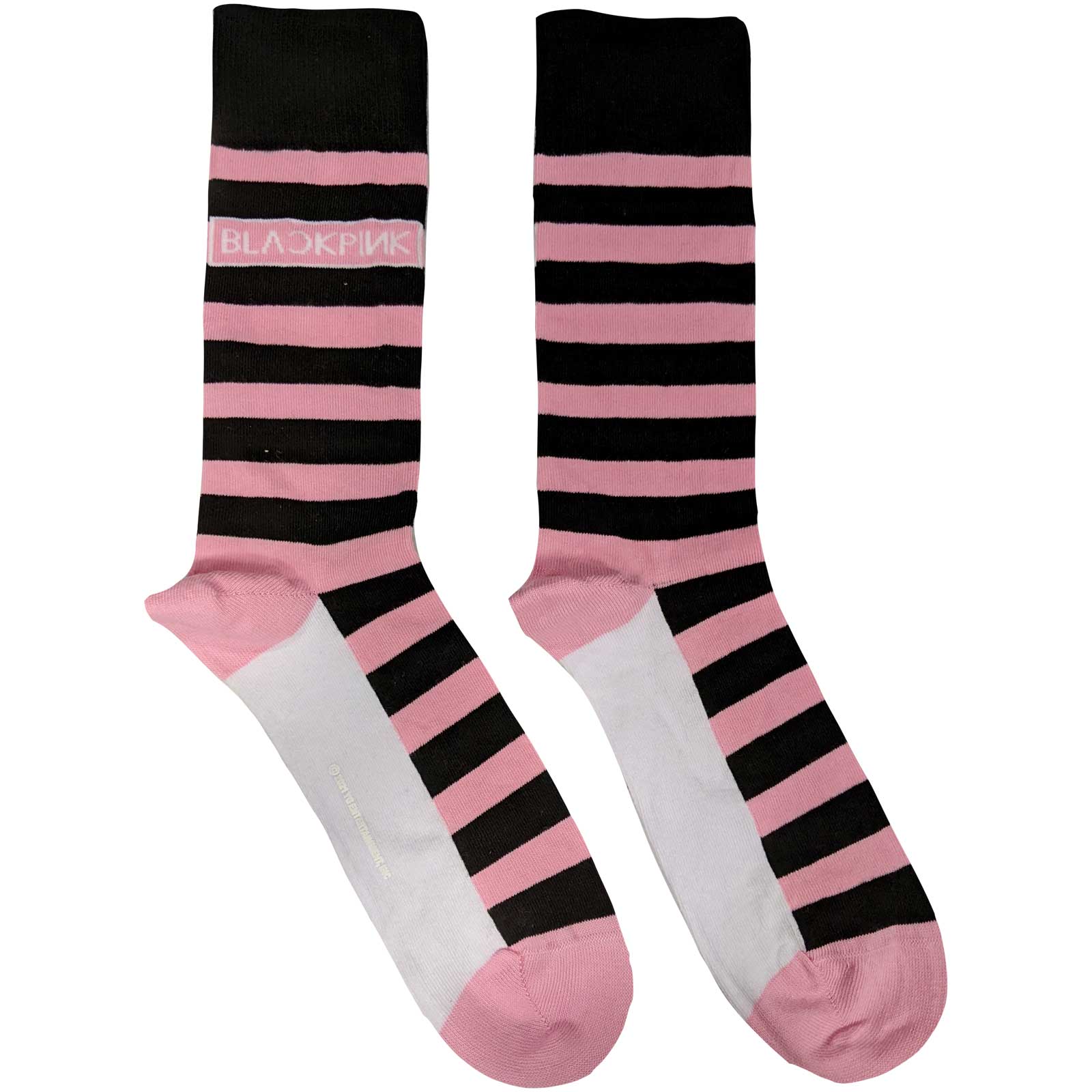 Image of Blackpink Unisex Ankle Socks - Stripes & Logo Rock Off
