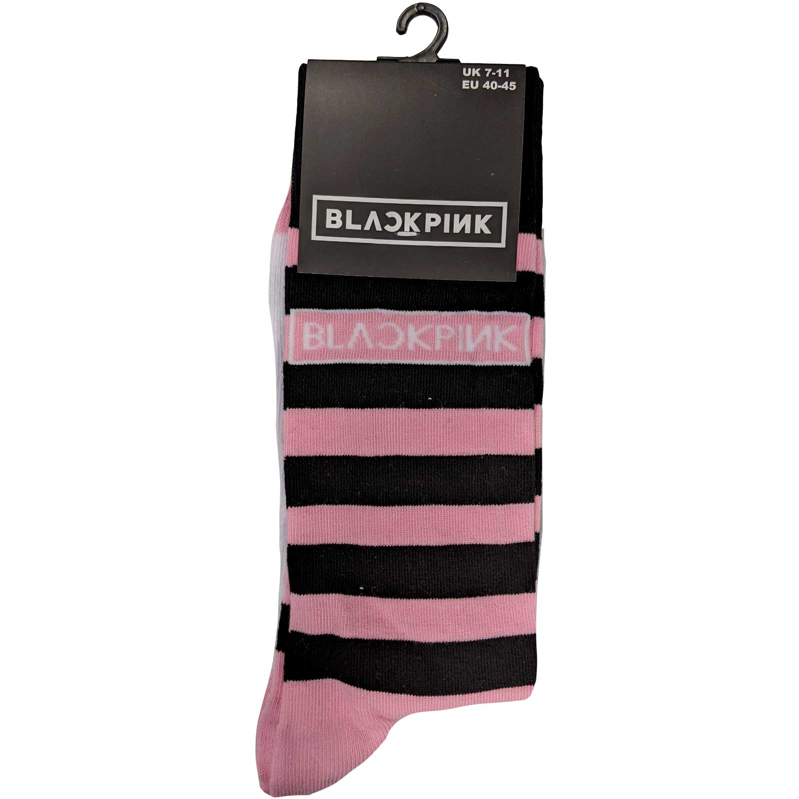 Image of Blackpink Unisex Ankle Socks - Stripes & Logo Rock Off