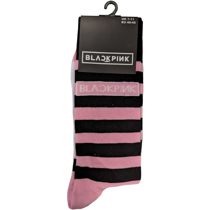 Blackpink Unisex Ankle Socks - Stripes & Logo