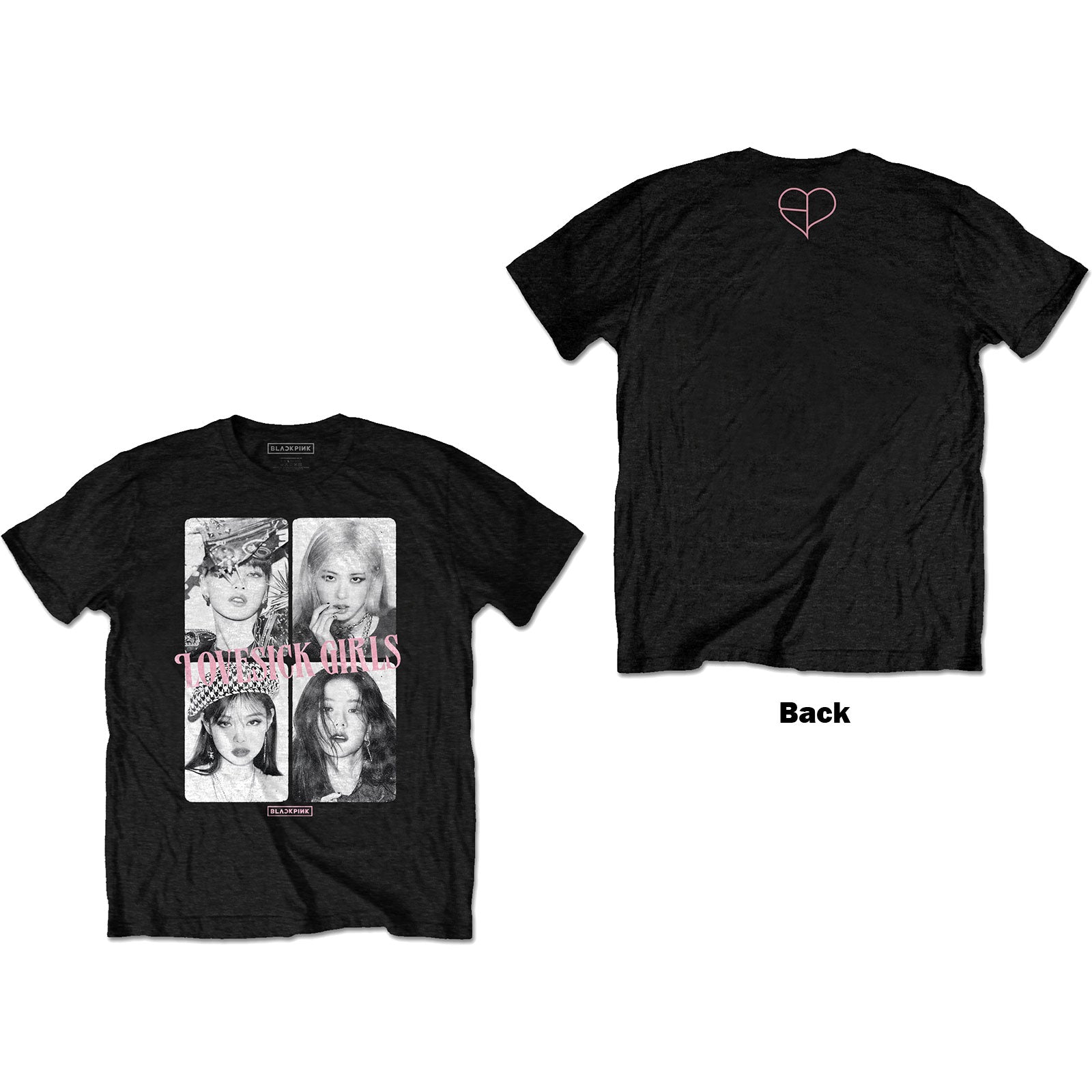 BLACKPINK HEAT REACTIVE T-SHIRT チャコール XL BLACKPINK [DEADLINE] World Tour MD PART.2 / HEAT REACTIVE T