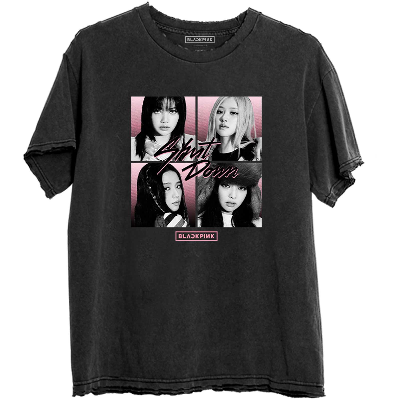 Image of Blackpink Unisex T-shirt - Photo Grid Rock Off