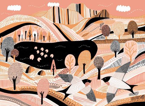 Image of Badge Bomb - A Bird's Eye View 500 Piece Puzzle BADGE BOMB