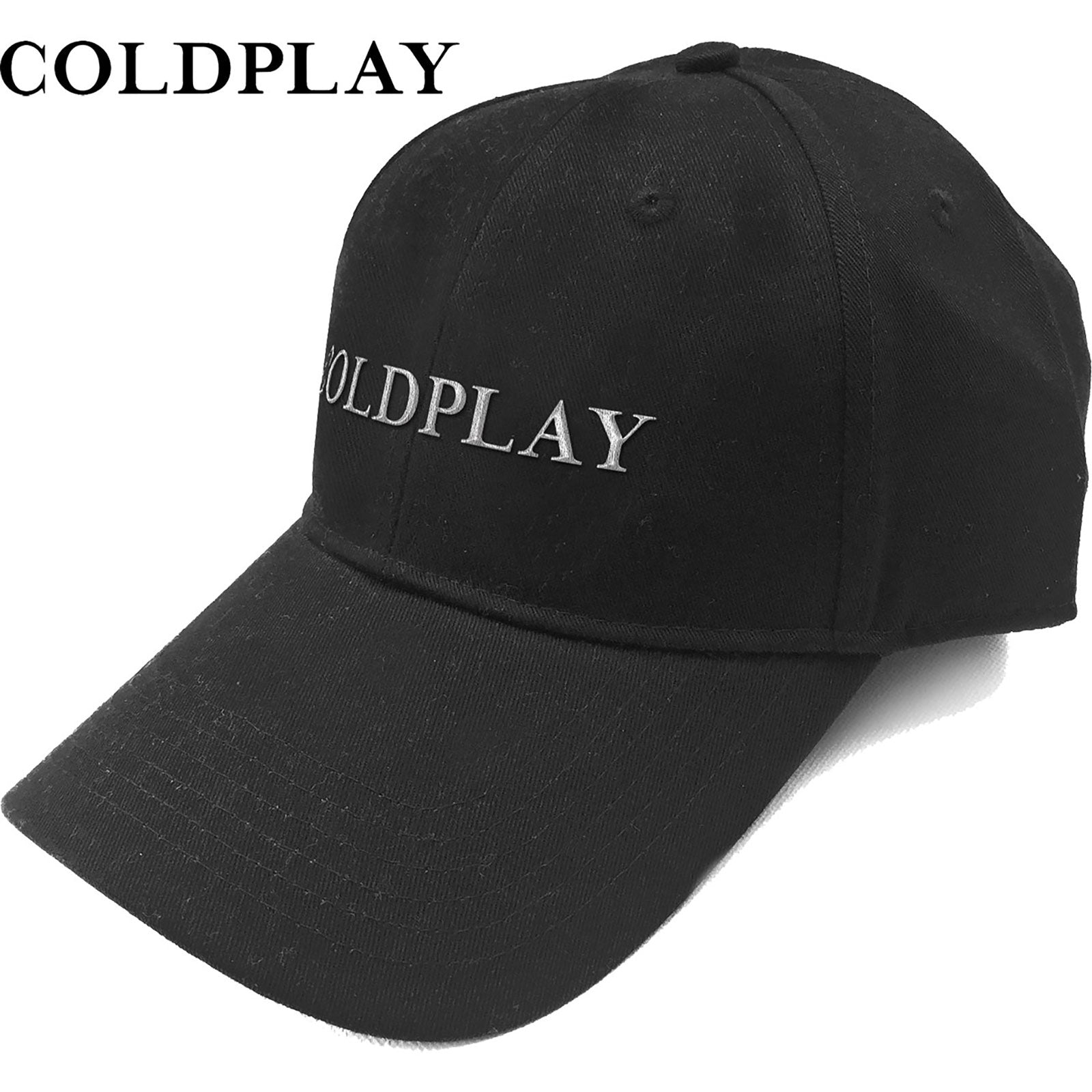 Image of Coldplay Unisex Baseball Cap - White Logo Rock Off