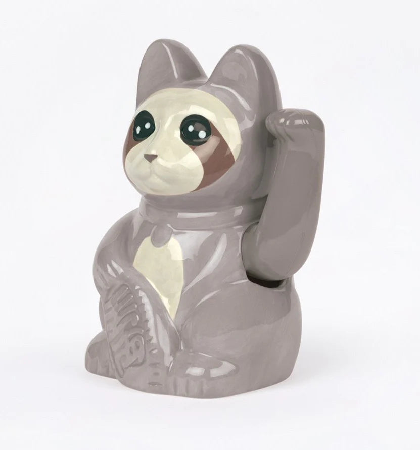 Sloth Maneki Neko Lucky Cat Ceramic
