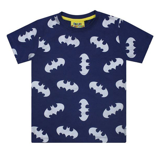 Image of Batman Metallic Repeat Print Kid's T-Shirt