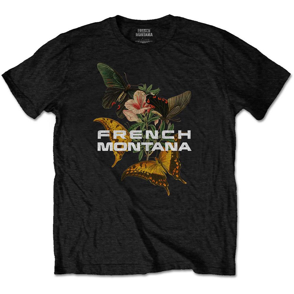Image of French Montana Unisex T-Shirt - Butterfly Rock OFF