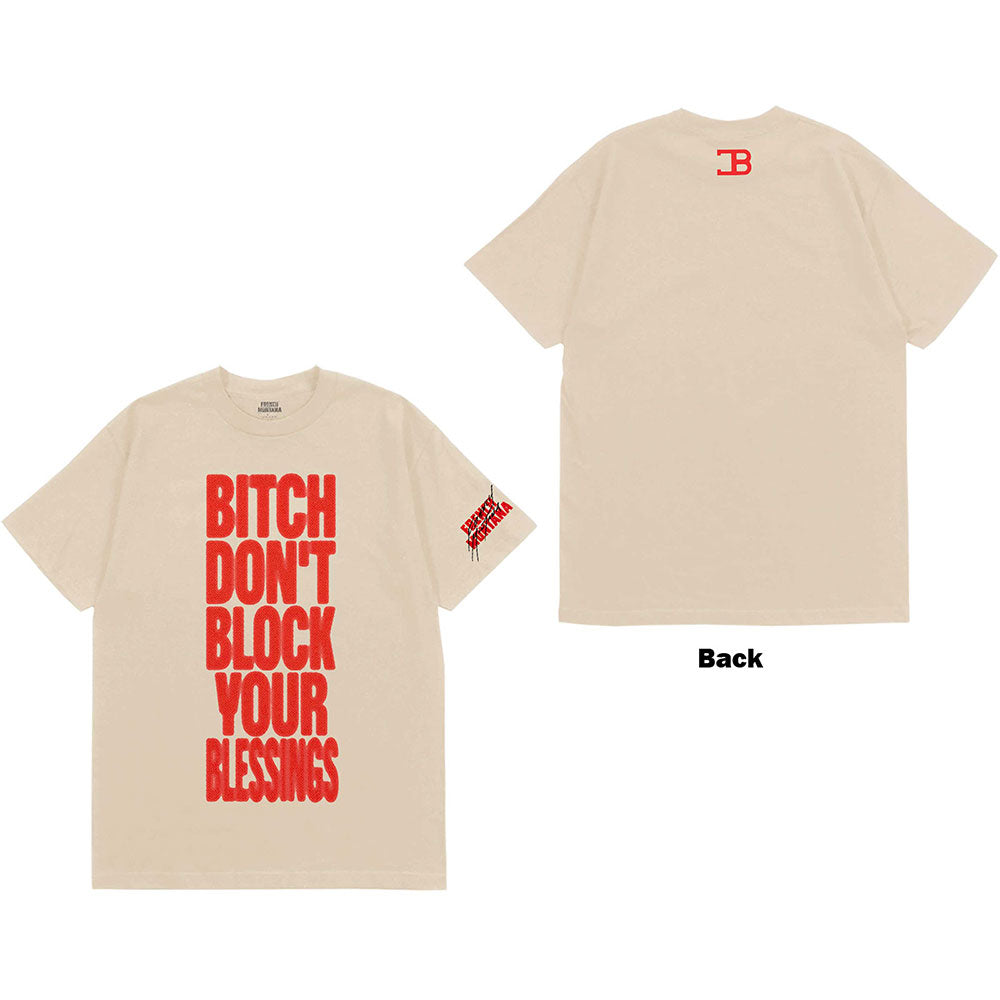 Image of French Montana Unisex T-Shirt - Don't Block Your Blessings Rock OFF
