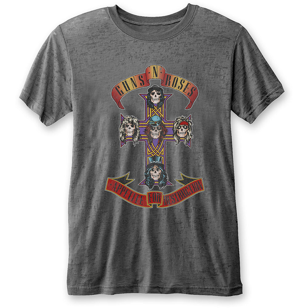 Guns N' Roses Burn Out T-Shirt - Appetite For Destruction