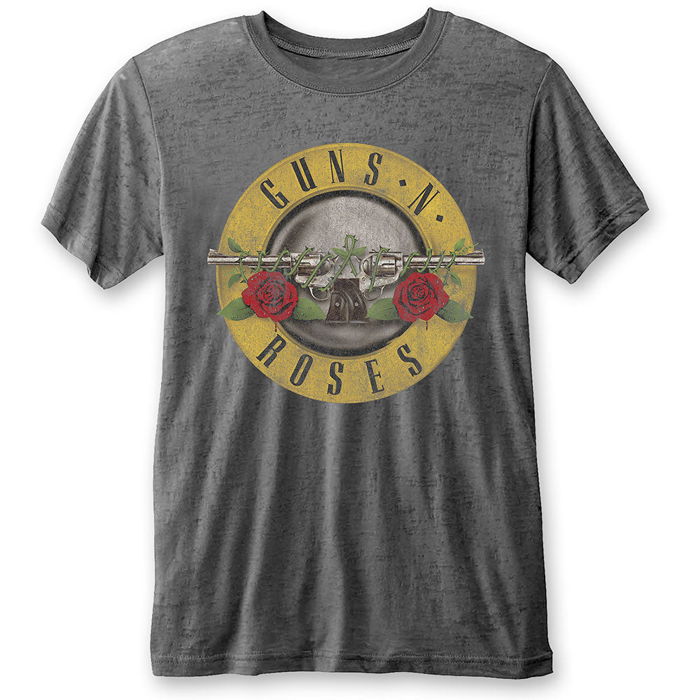 Image of Guns N' Roses Burn Out T-shirt - Drum Logo Rock Off