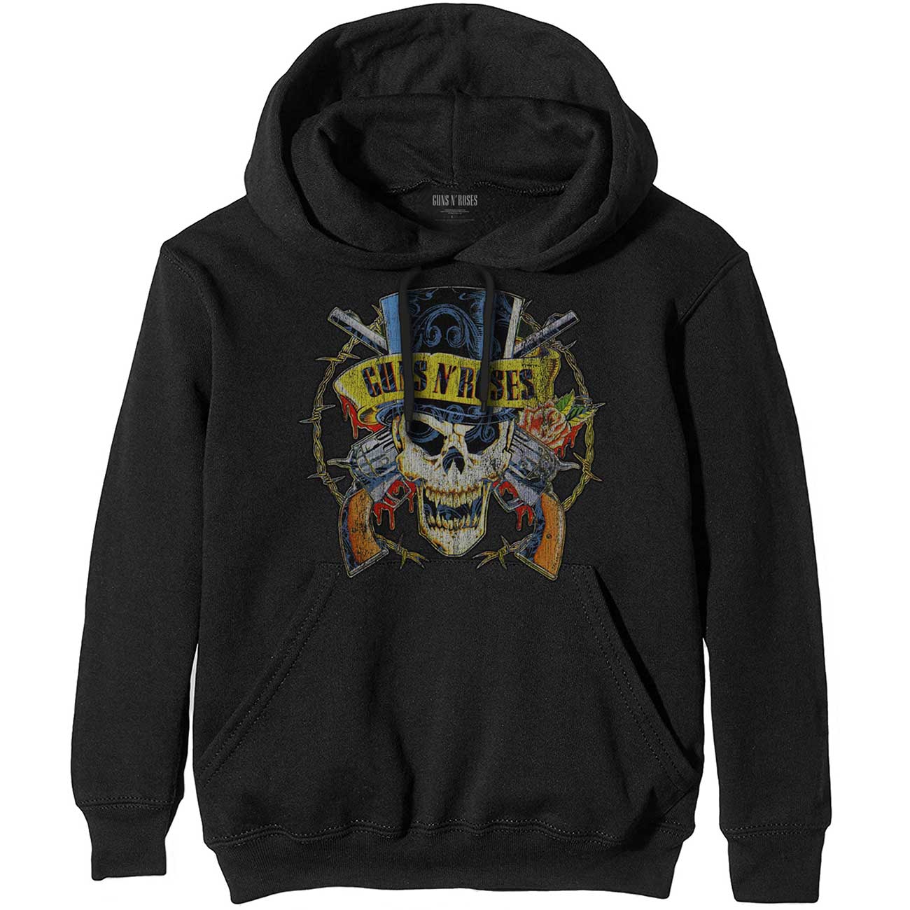 Image of Guns N' Roses Unisex Pullover Hoodie- Top Hat Rock Off