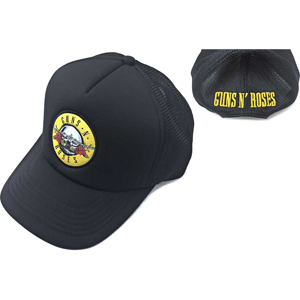 Image of Guns N Roses Unisex Mesh Back Cap - Logo Rock Off