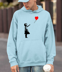 Image of Banksy Hoodie - Girl with a Heart Baloon