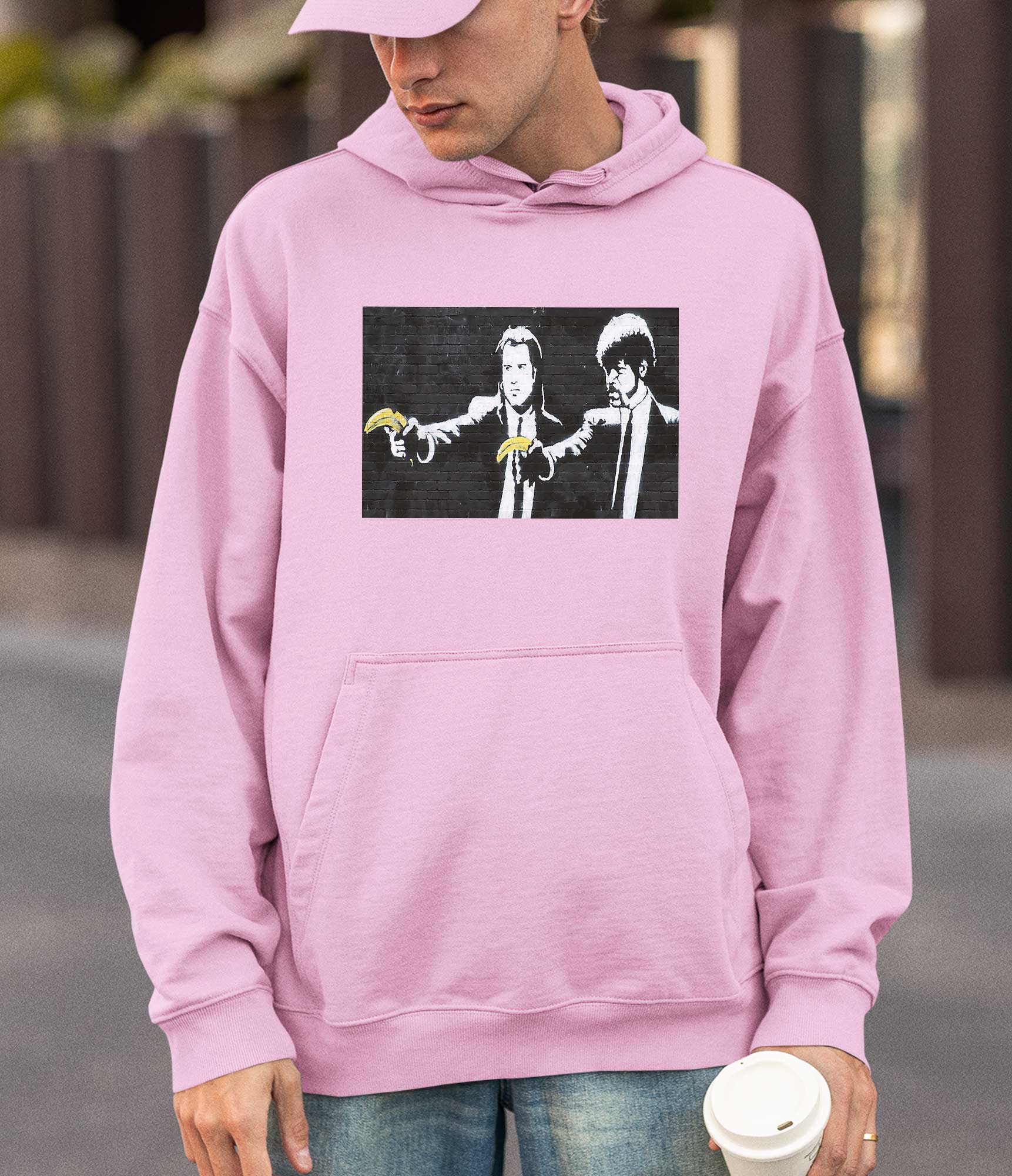 Image of Banksy Hoodie - Pulp Fiction Bananas Banksy-Apparel