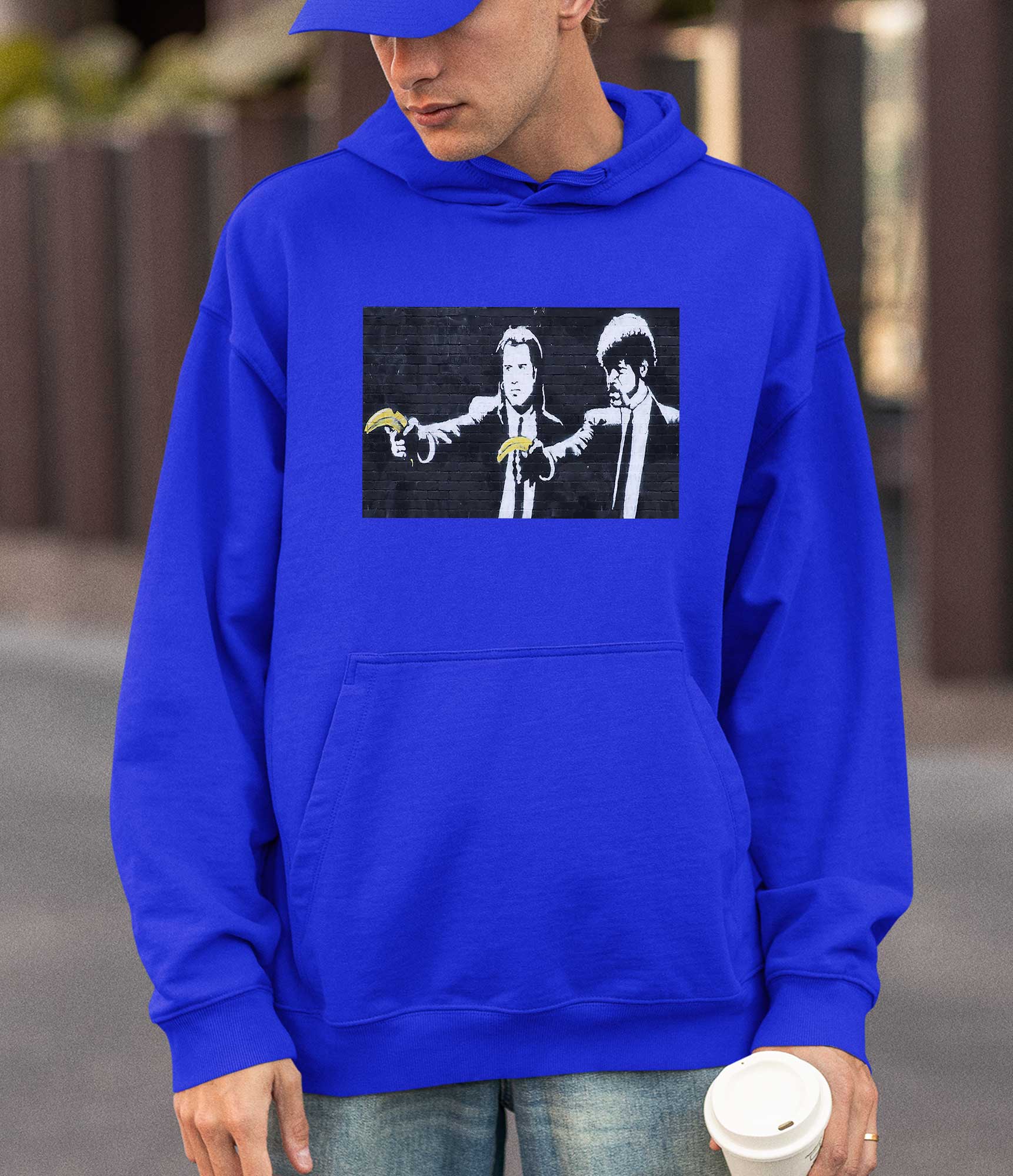 Image of Banksy Hoodie - Pulp Fiction Bananas Banksy-Apparel