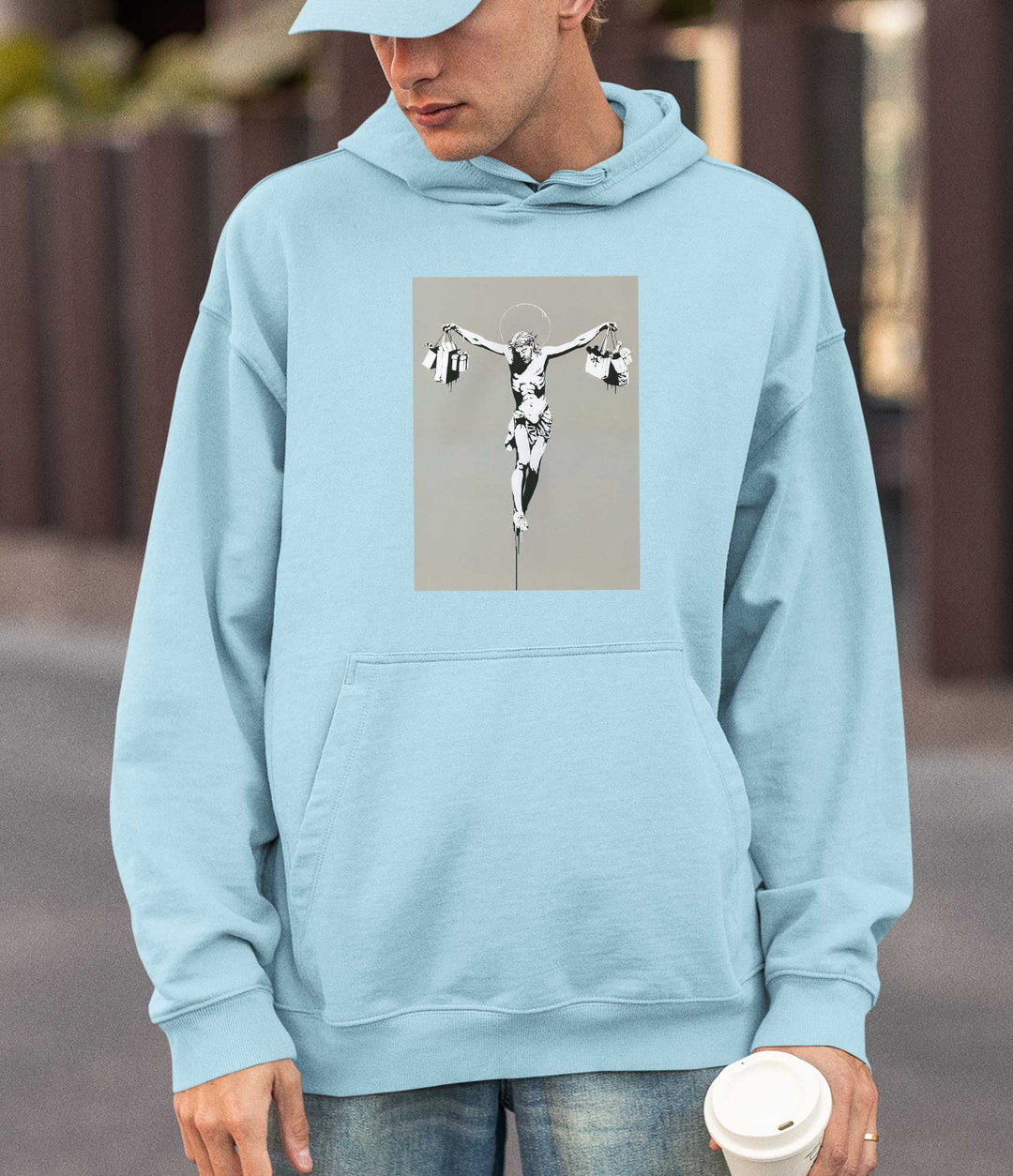 Banksy Hoodie - Jesus Shopping