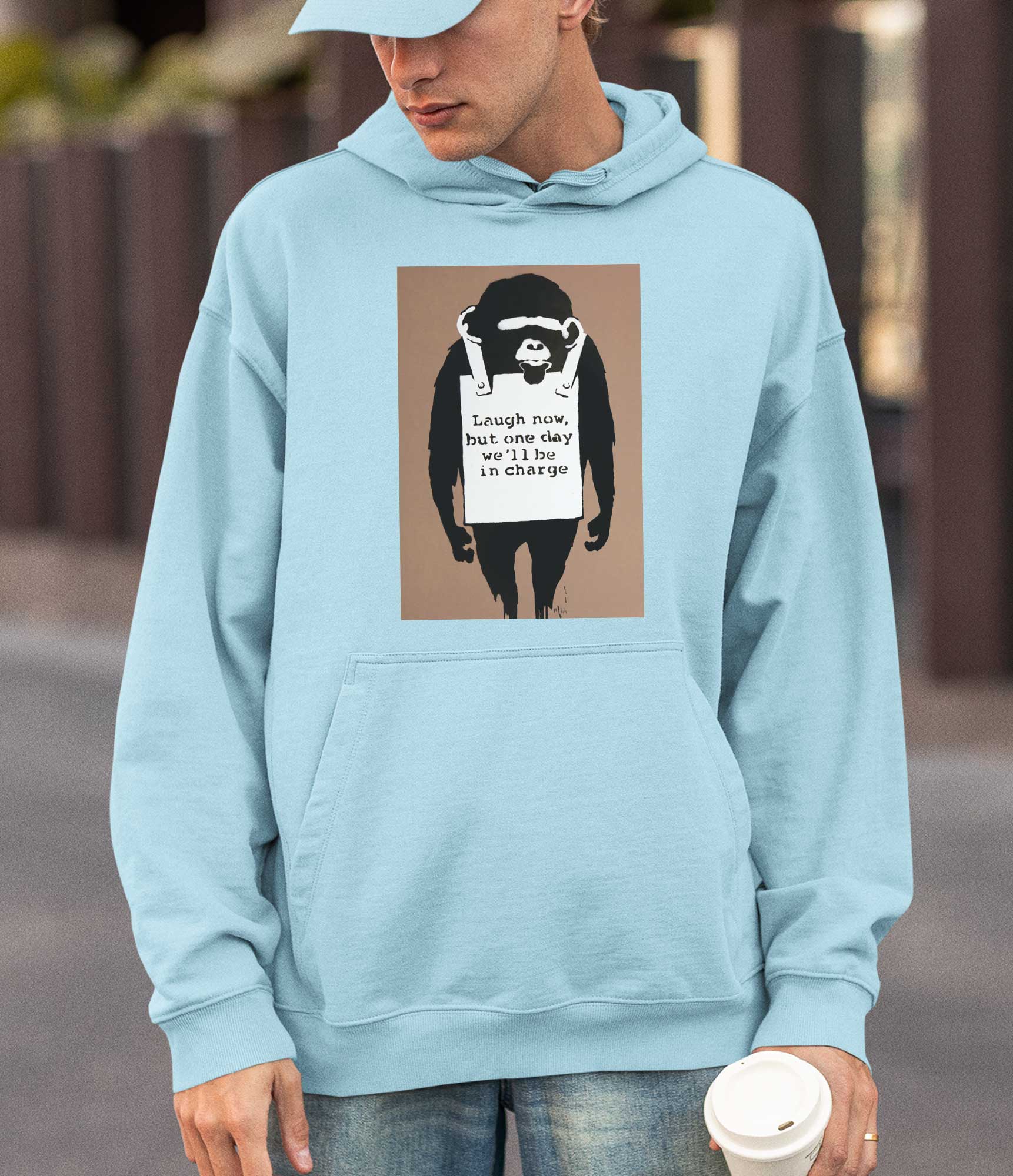 Image of Banksy Hoodie - Laugh Now Banksy-Apparel