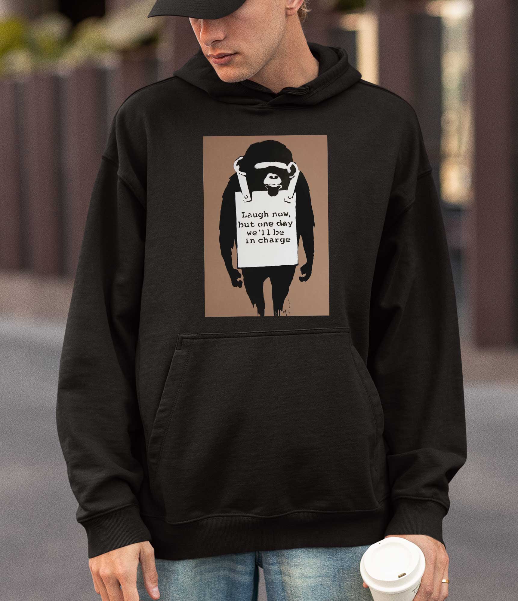 Image of Banksy Hoodie - Laugh Now Banksy-Apparel